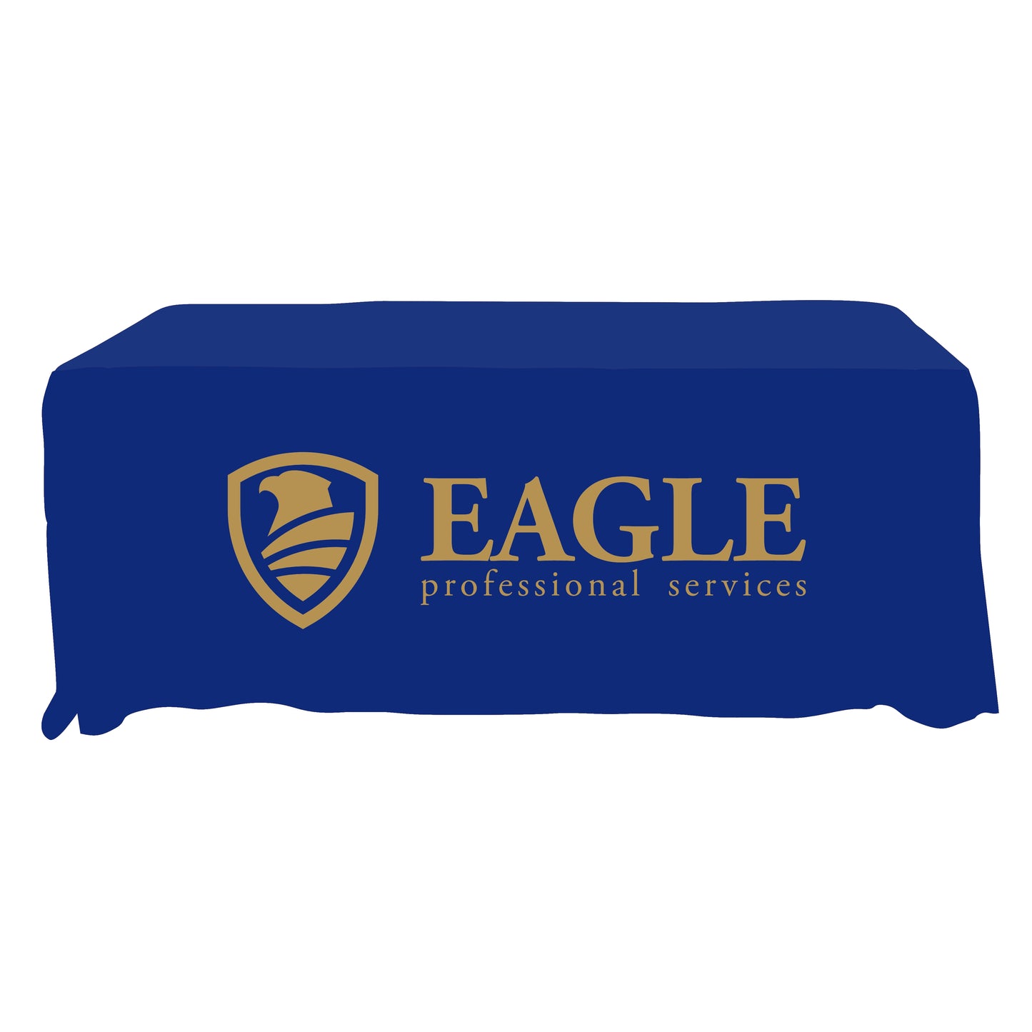 Economy Grade Custom Standard Drape Style Tablecloth - 6-foot Table