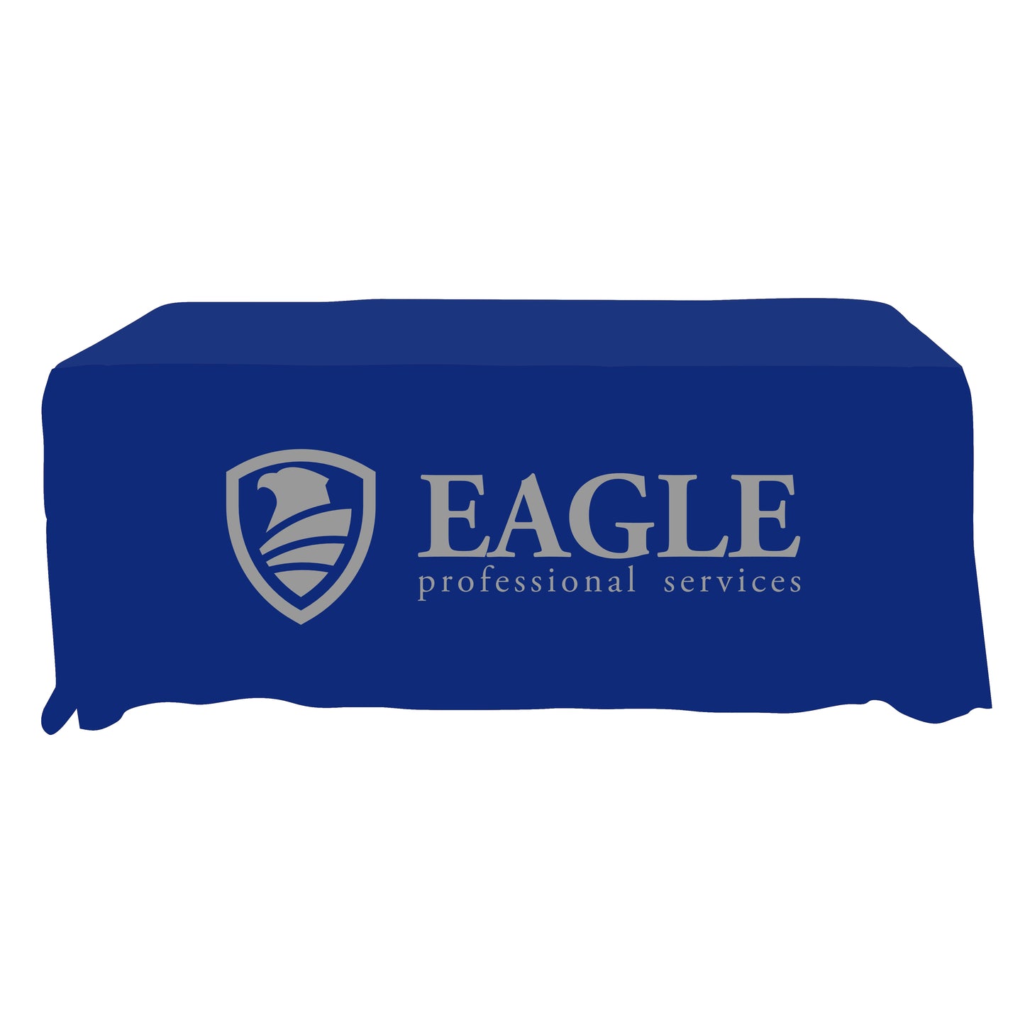 Economy Grade Custom Standard Drape Style Tablecloth - 6-foot Table