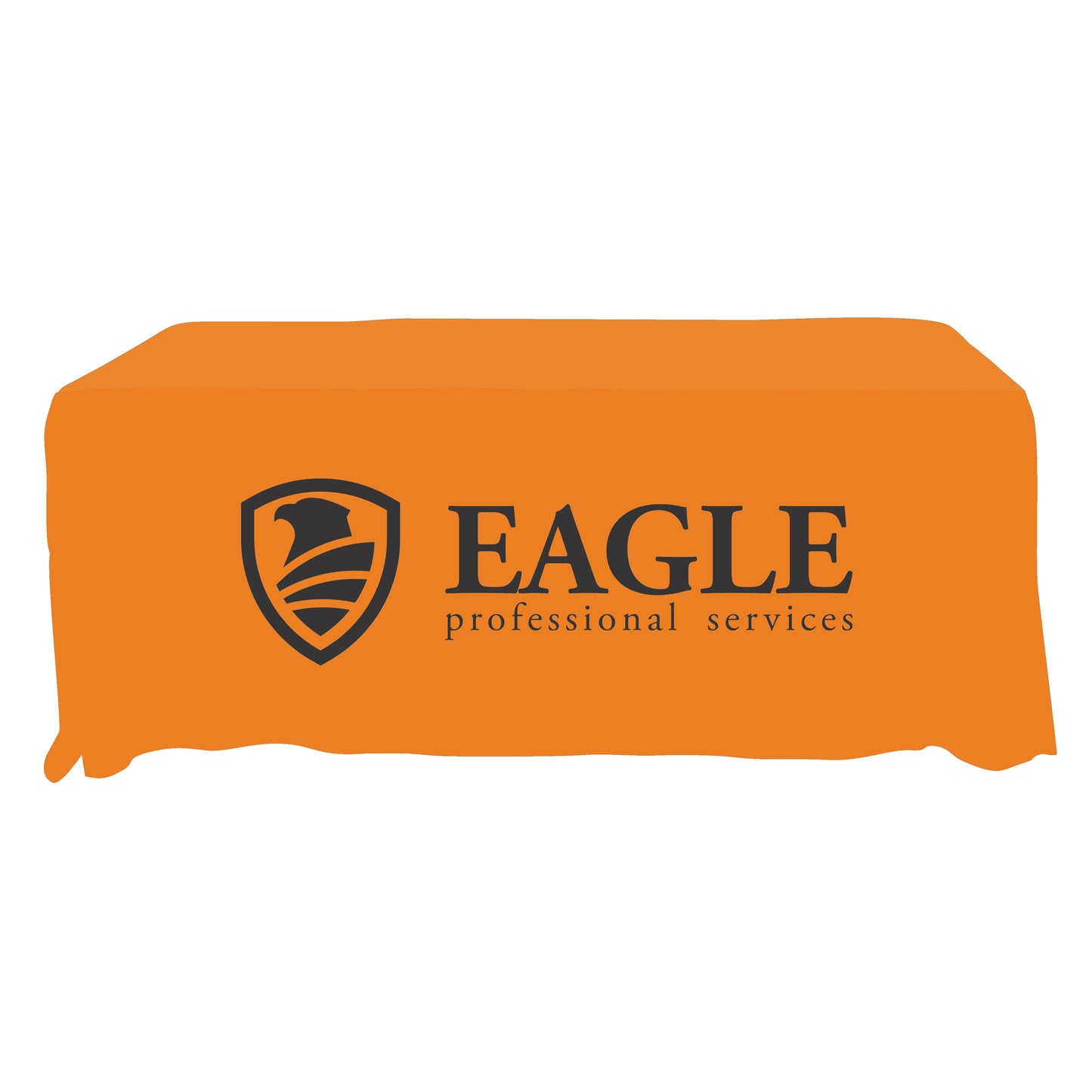 Economy Grade Custom Standard Drape Style Tablecloth - 6-foot Table