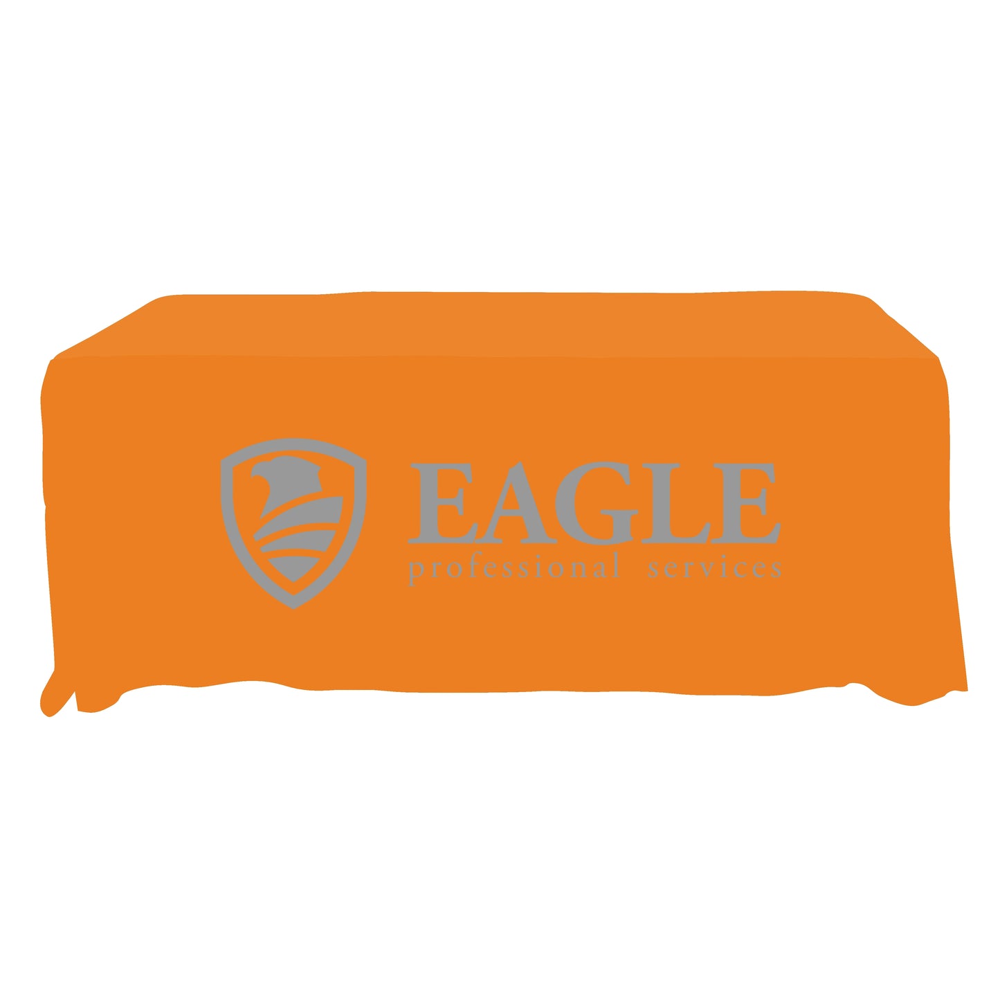 Economy Grade Custom Standard Drape Style Tablecloth - 6-foot Table