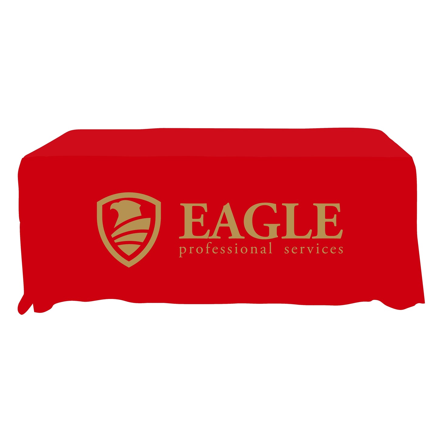 Economy Grade Custom Standard Drape Style Tablecloth - 6-foot Table