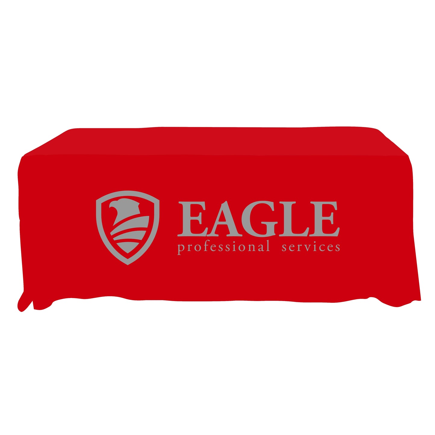 Economy Grade Custom Standard Drape Style Tablecloth - 6-foot Table
