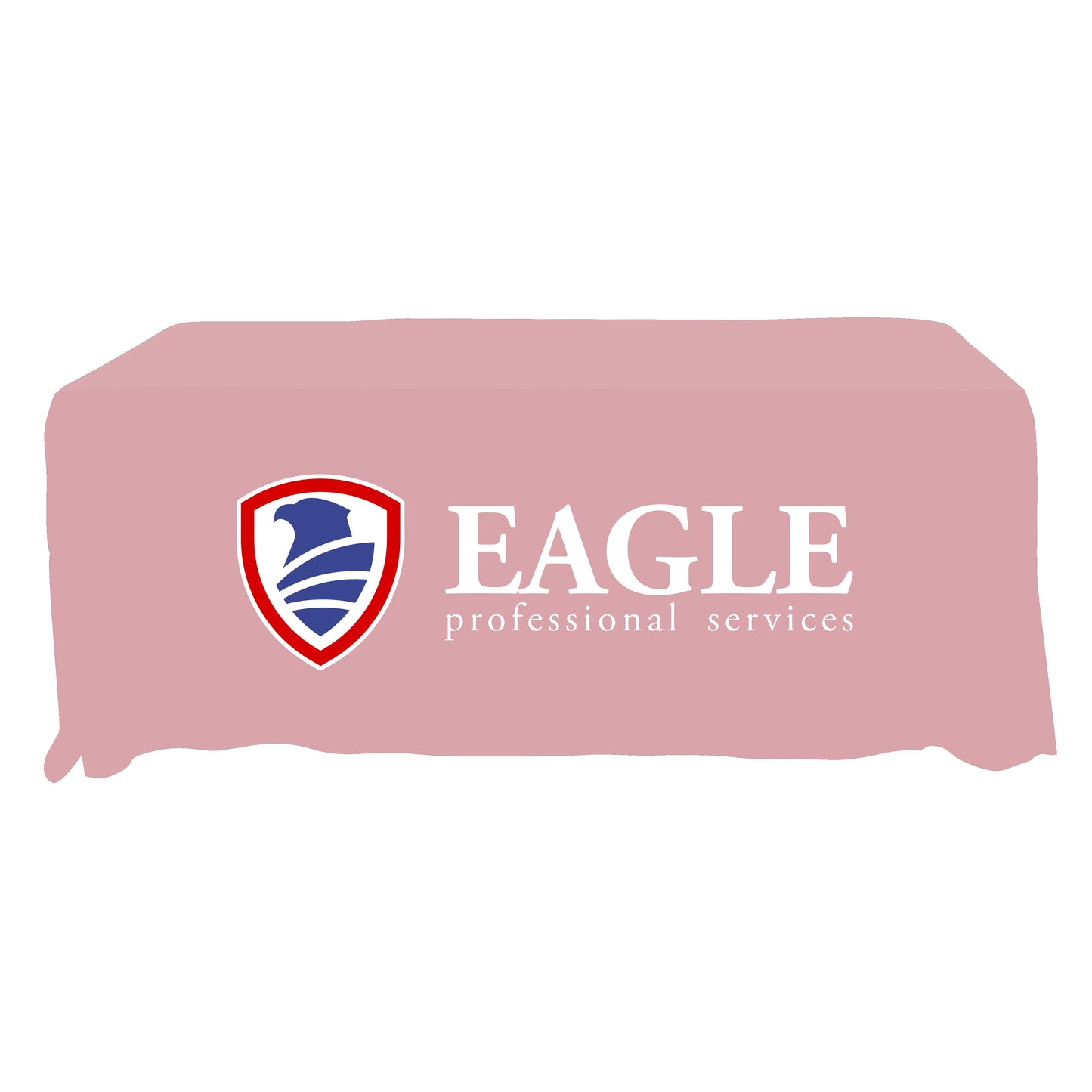 Economy Grade Custom Standard Drape Style Tablecloth - 6-foot Table