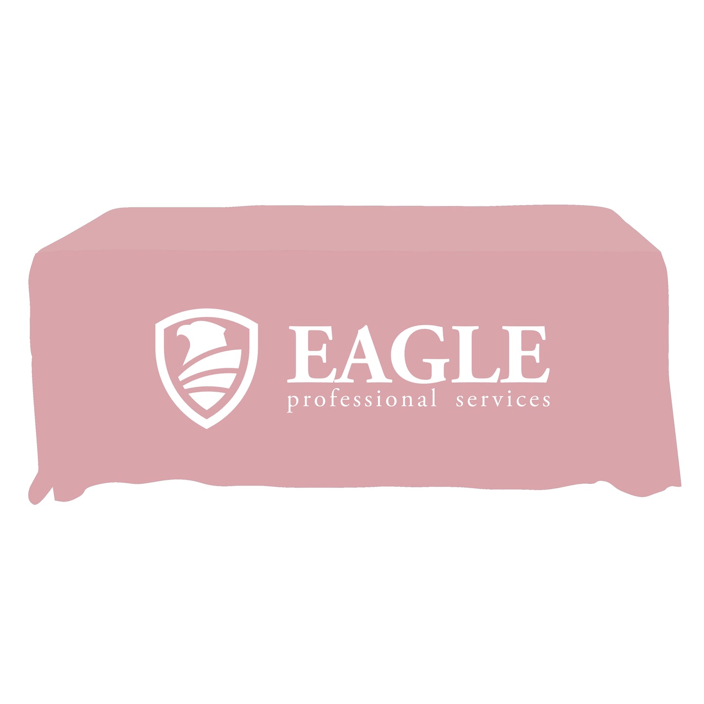 Economy Grade Custom Standard Drape Style Tablecloth - 6-foot Table