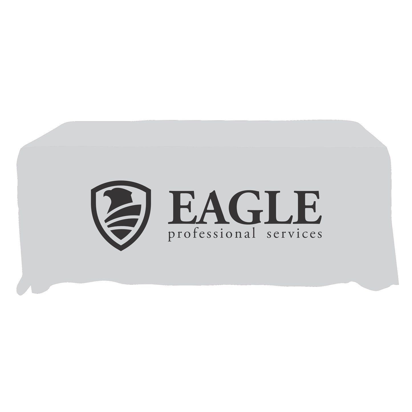 Economy Grade Custom Standard Drape Style Tablecloth - 6-foot Table