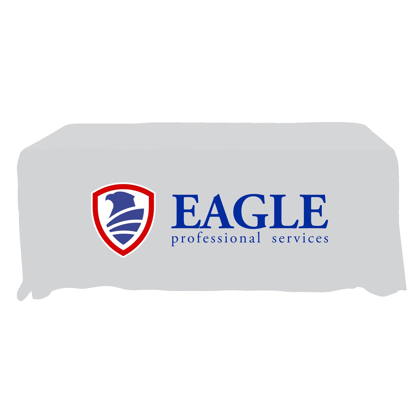 Economy Grade Custom Standard Drape Style Tablecloth - 6-foot Table