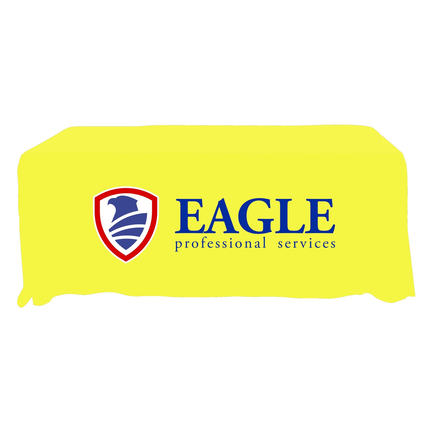 Economy Grade Custom Standard Drape Style Tablecloth - 6-foot Table