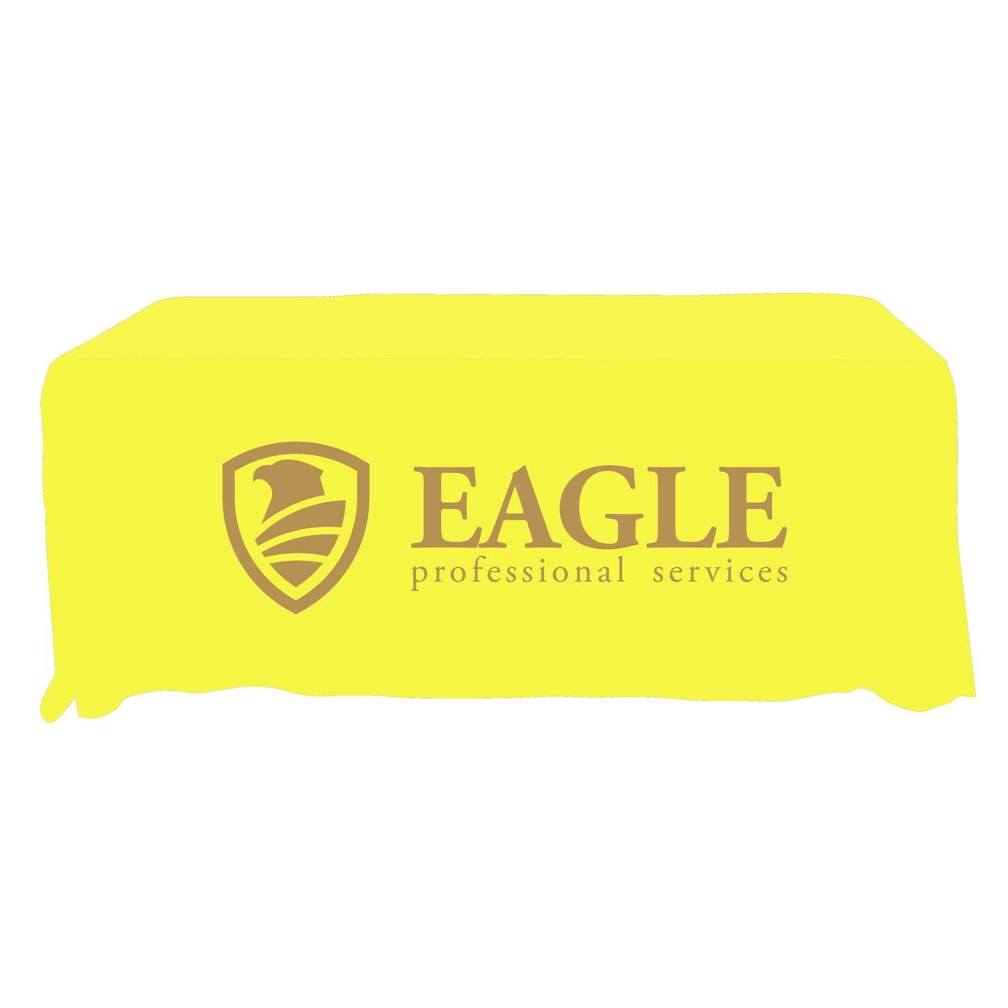Economy Grade Custom Standard Drape Style Tablecloth - 6-foot Table