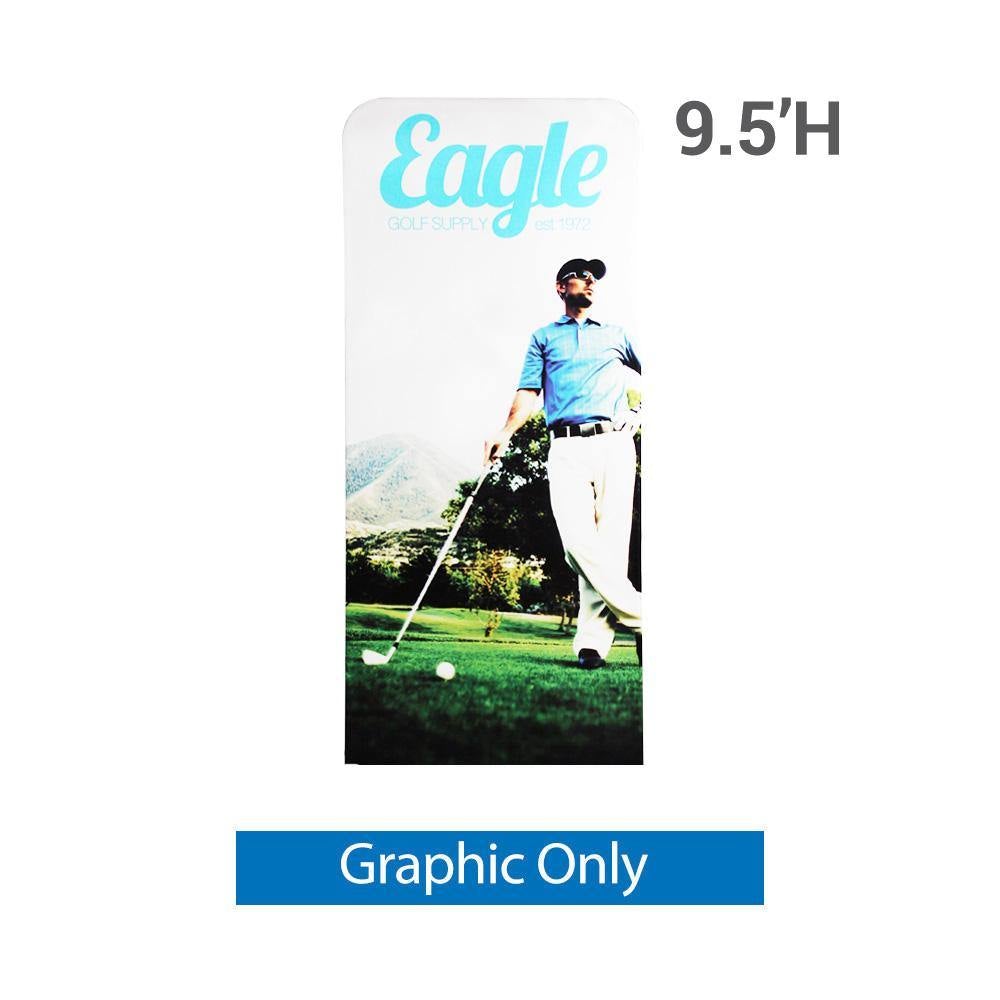 EZ Extend 3 ft. Wide - Graphic Only Single-Sided Black Back 9.5 ft.