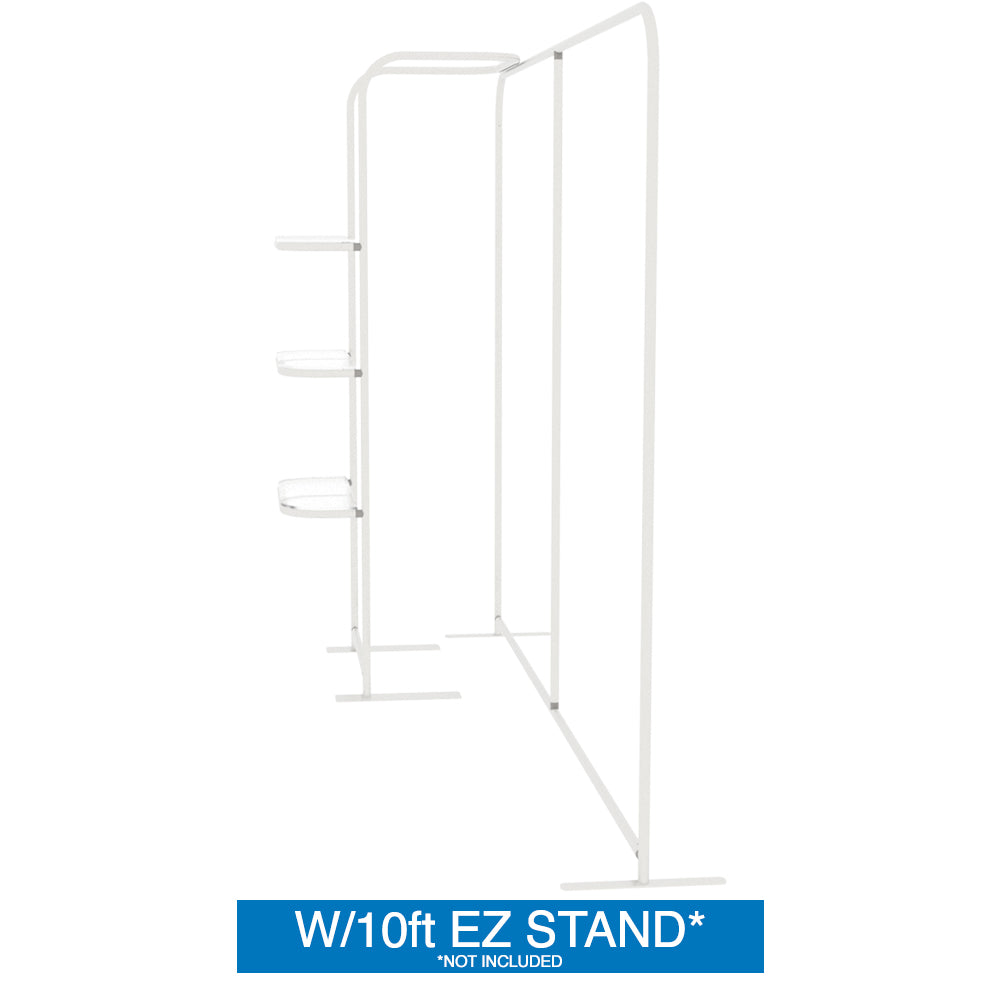EZ Tube Waterfall Display with Shelves