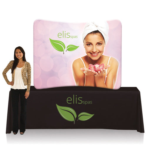 6 ft. EZ Tube Display - Curve Table Top