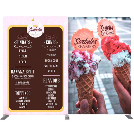 10 ft. EZ Tube Connect Backlit (5ft + 5ft) Duo Set Display Kit - Kit 10-B-LIT