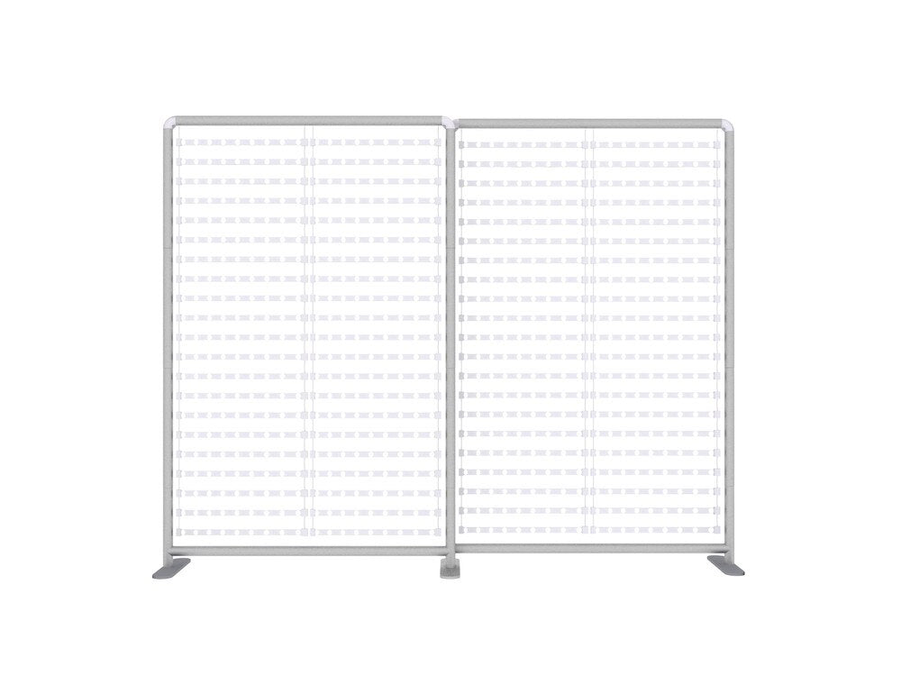 Backlit display screen with stand on a white background