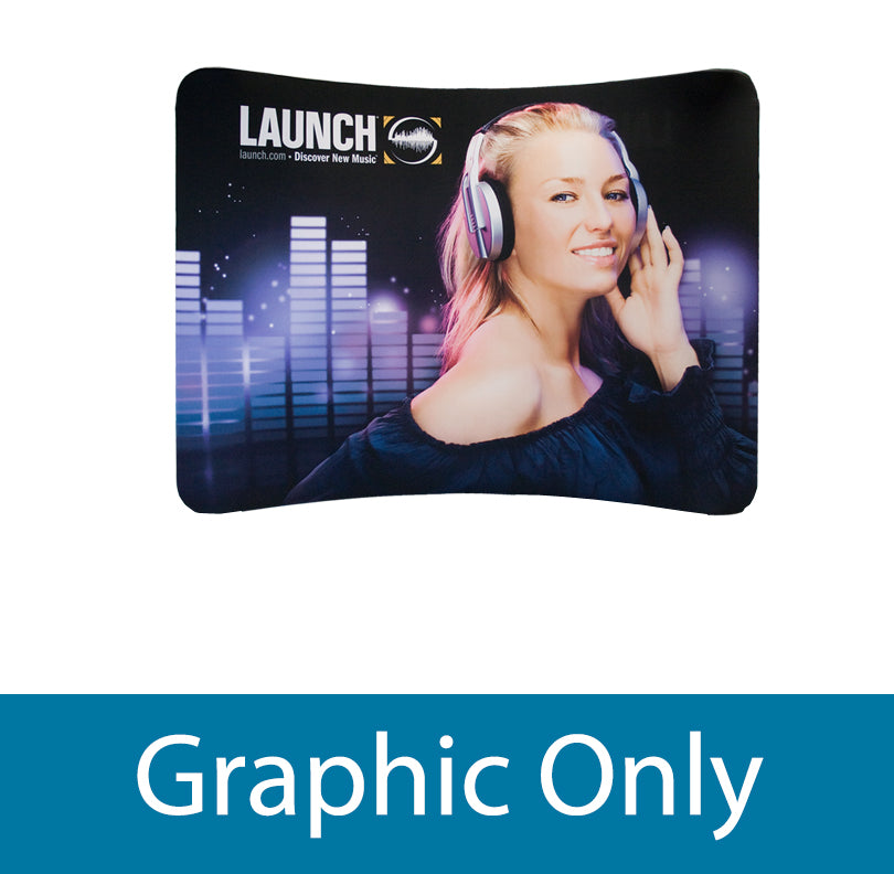8 ft. EZ Tube Display - Curve Table Top