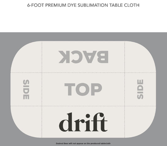 Custom Tablecloth- drift