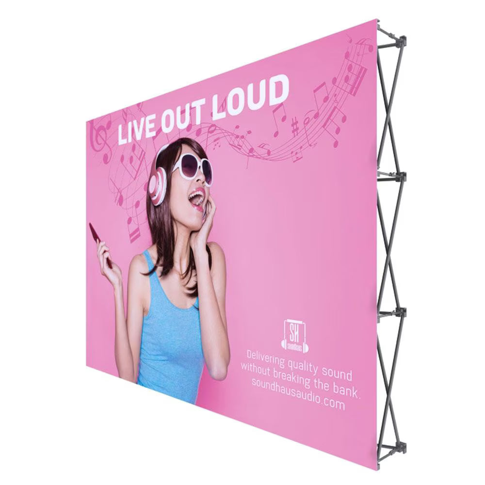 First Choice 10 x 7.4 ft. Fabric Pop Up Display