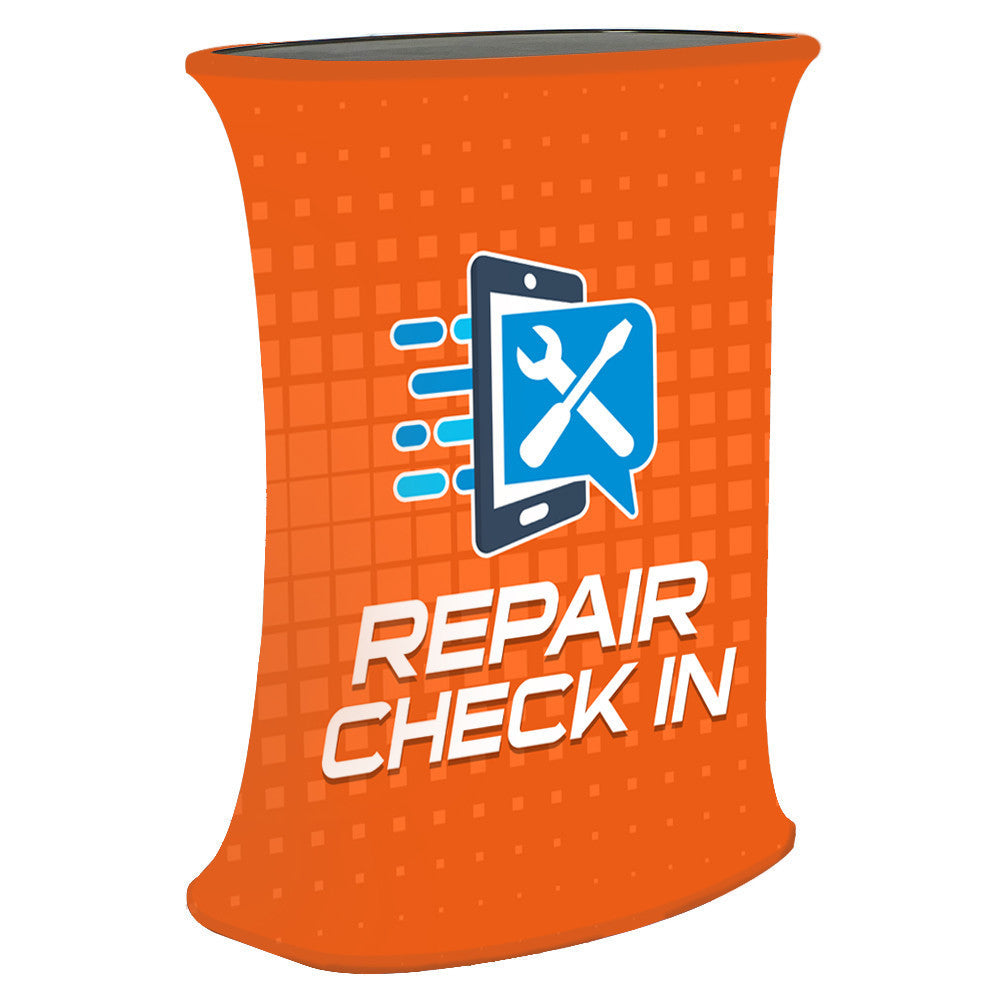 Full Color Pop-Up Counter Style Podium - TraxWorx