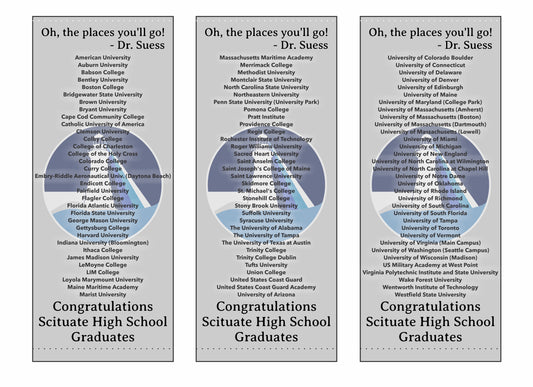 Custom Retractable Banner Set - Scituate Schools (2025)