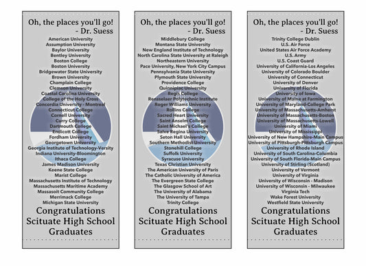 Custom Retractable Banner Set - Scituate Schools