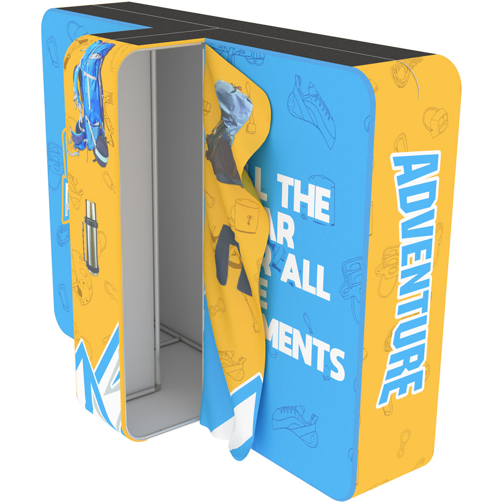 10 ft. Wallbox Display with Center Storage Area
