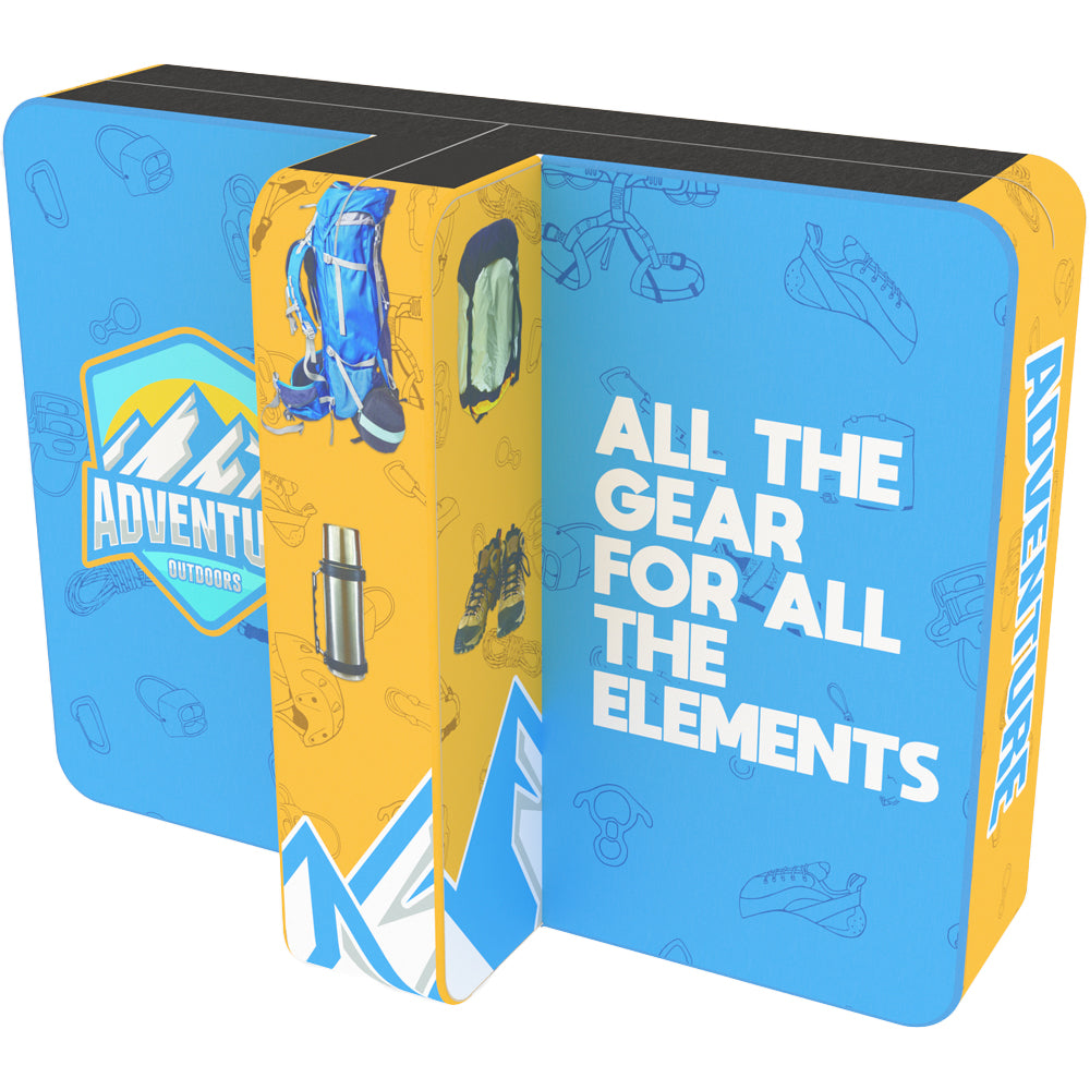 10 ft. Wallbox Display with Center Storage Area
