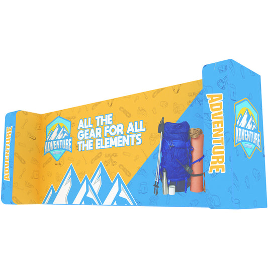 20 ft. Wallbox Display with Twin Storage Areas