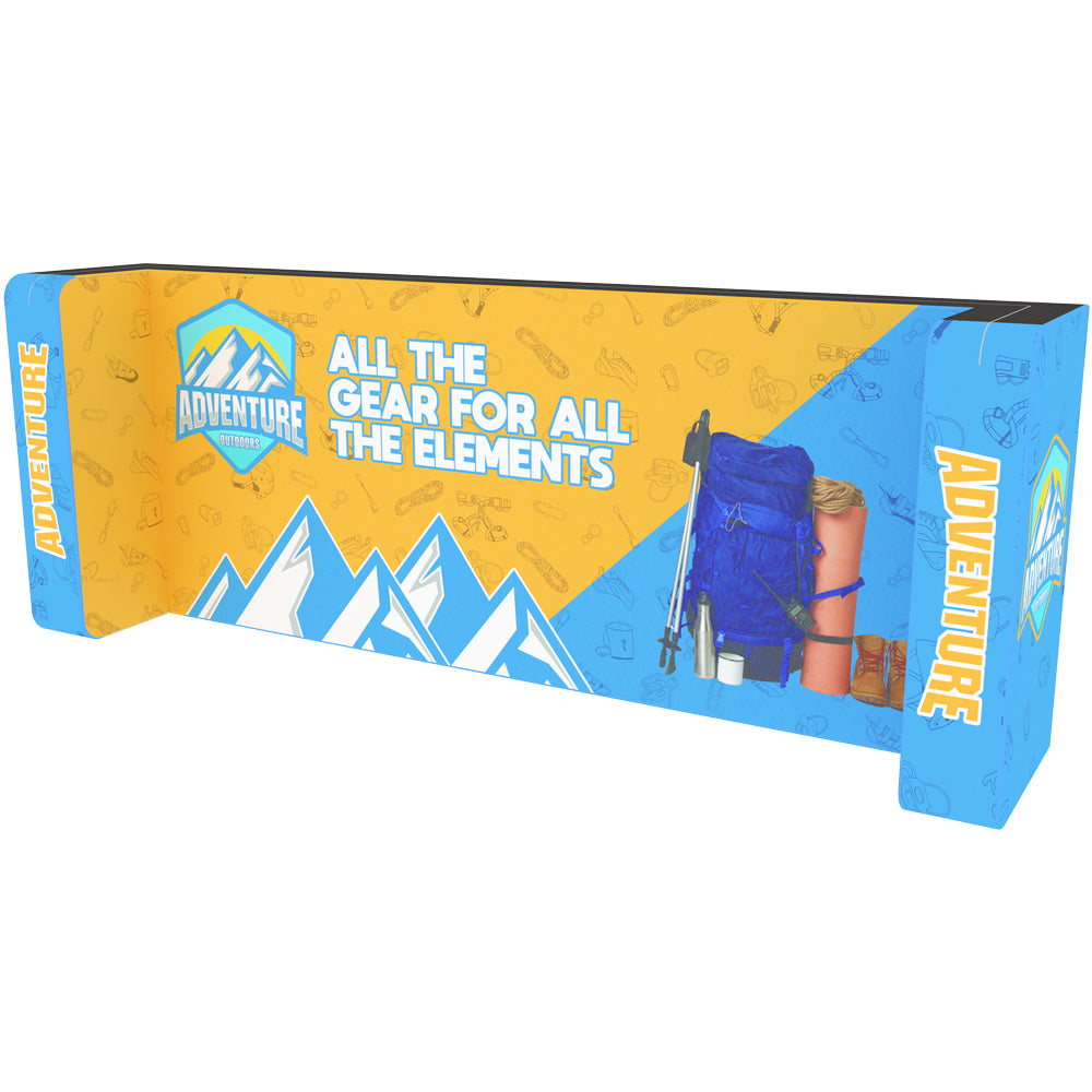20 ft. Wallbox Display with Twin Storage Areas