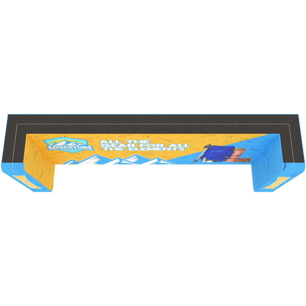 20 ft. Wallbox Display with Twin Storage Areas