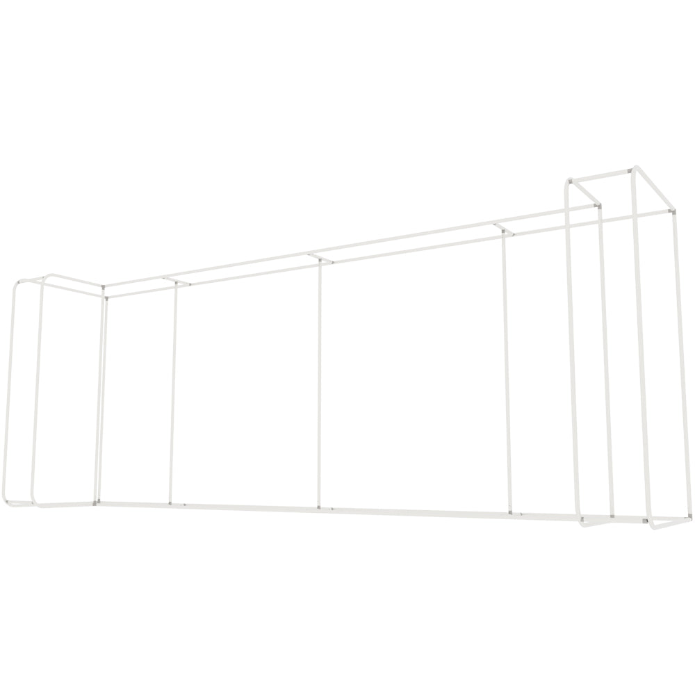 20 ft. Wallbox Display with Twin Storage Areas