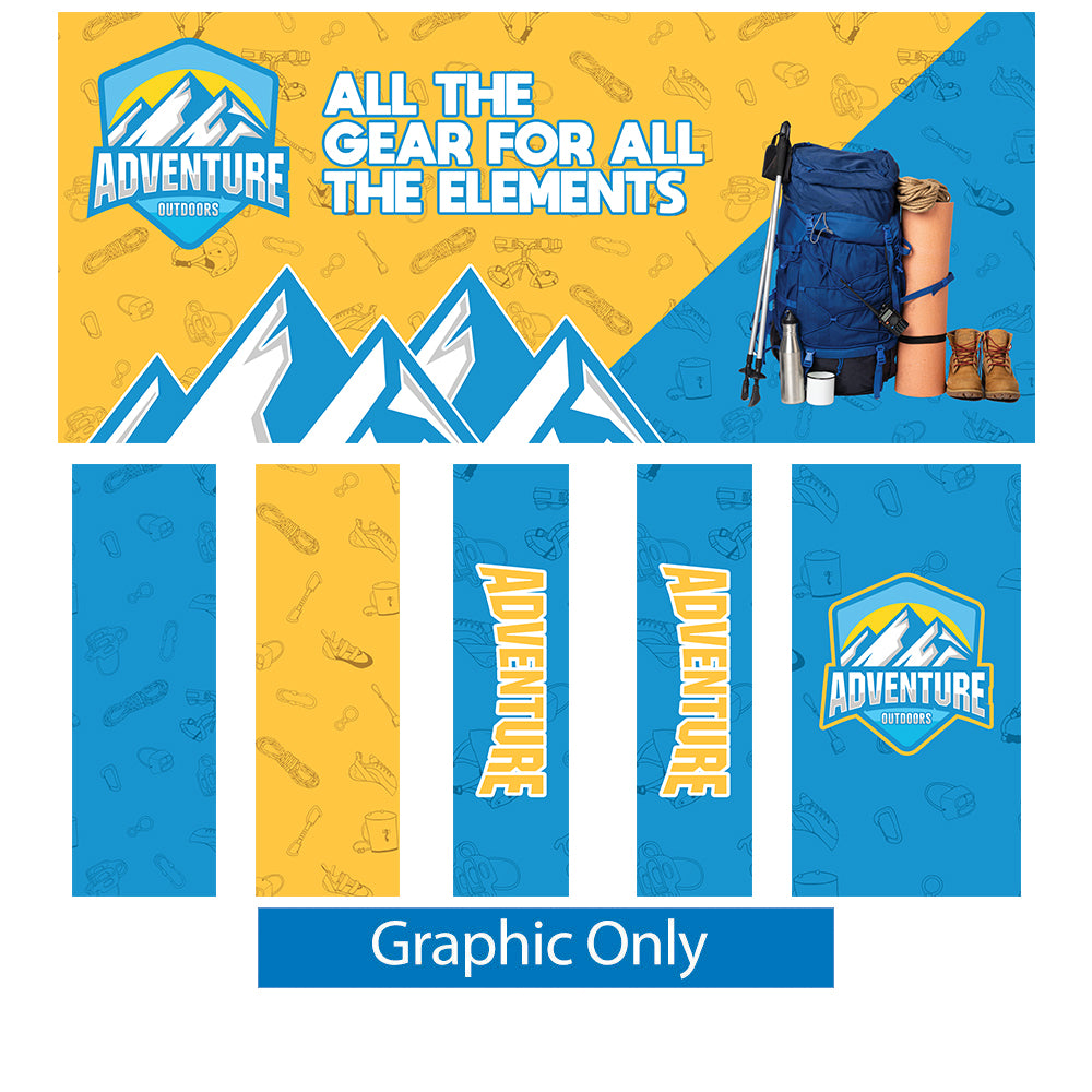 20 ft. Wallbox Display with Twin Storage Areas