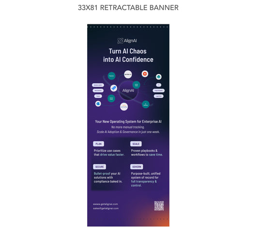 Custom Retractable Banner (No Stand)