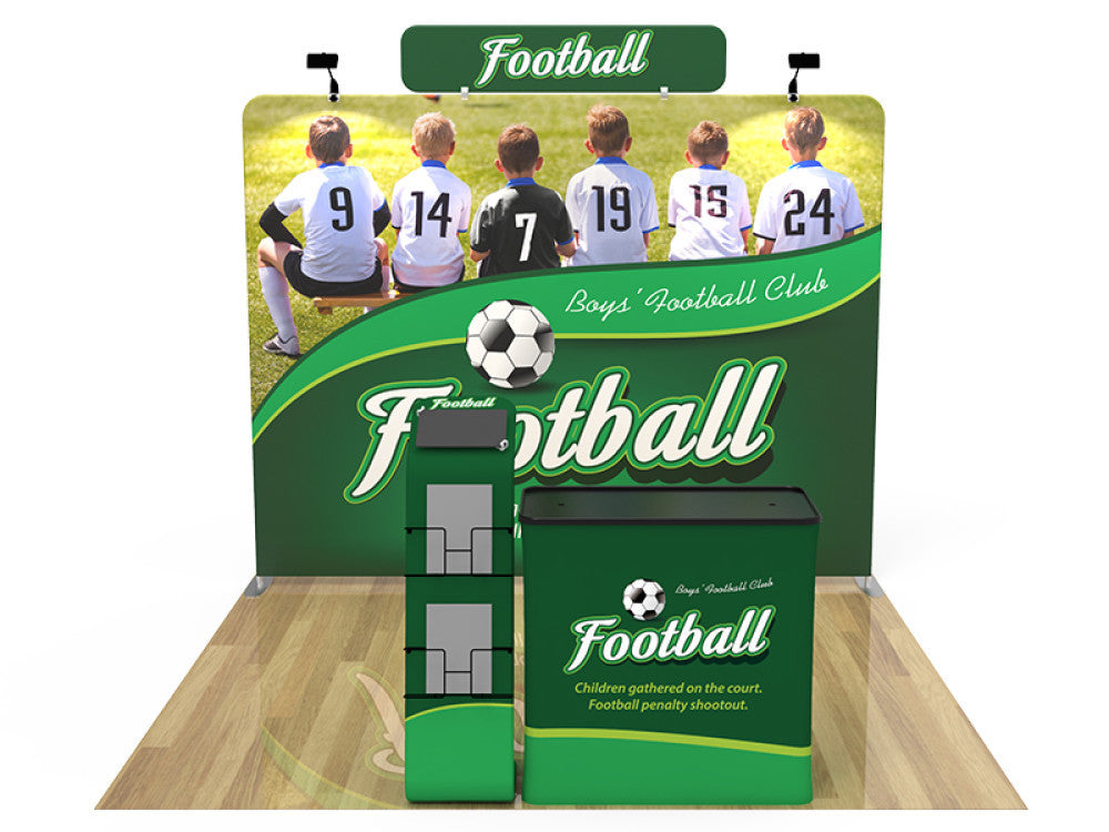 Professional 10ft x 10ft Booth Display Kit with Custom Printing - Display 11