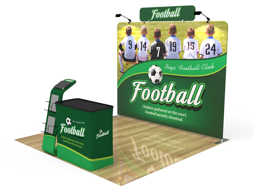 Professional 10ft x 10ft Booth Display Kit with Custom Printing - Display 11