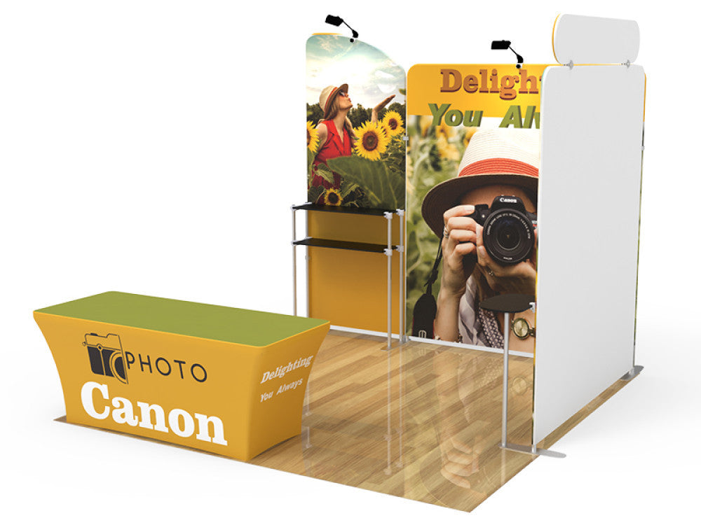 Professional 10ft x 10ft Booth Display Kit with Custom Printing - Display 15