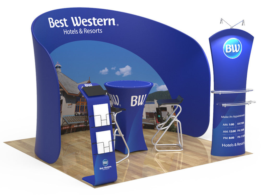 Professional 10ft x 10ft Booth Display Kit with Custom Printing - Display 19