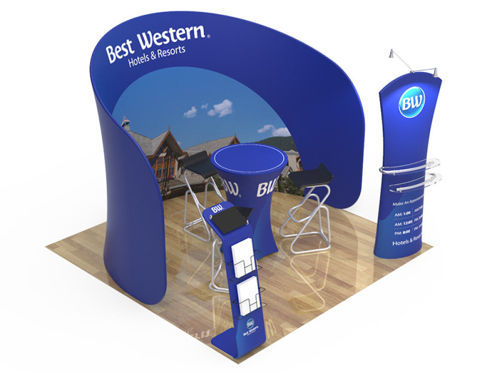 Professional 10ft x 10ft Booth Display Kit with Custom Printing - Display 19