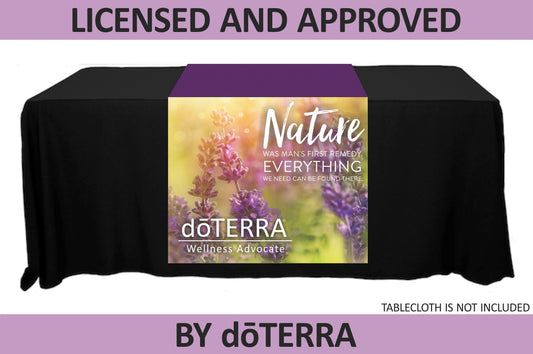 doTERRA Table Runner with Nature Quote - Non-Personalized - 30" x 80"