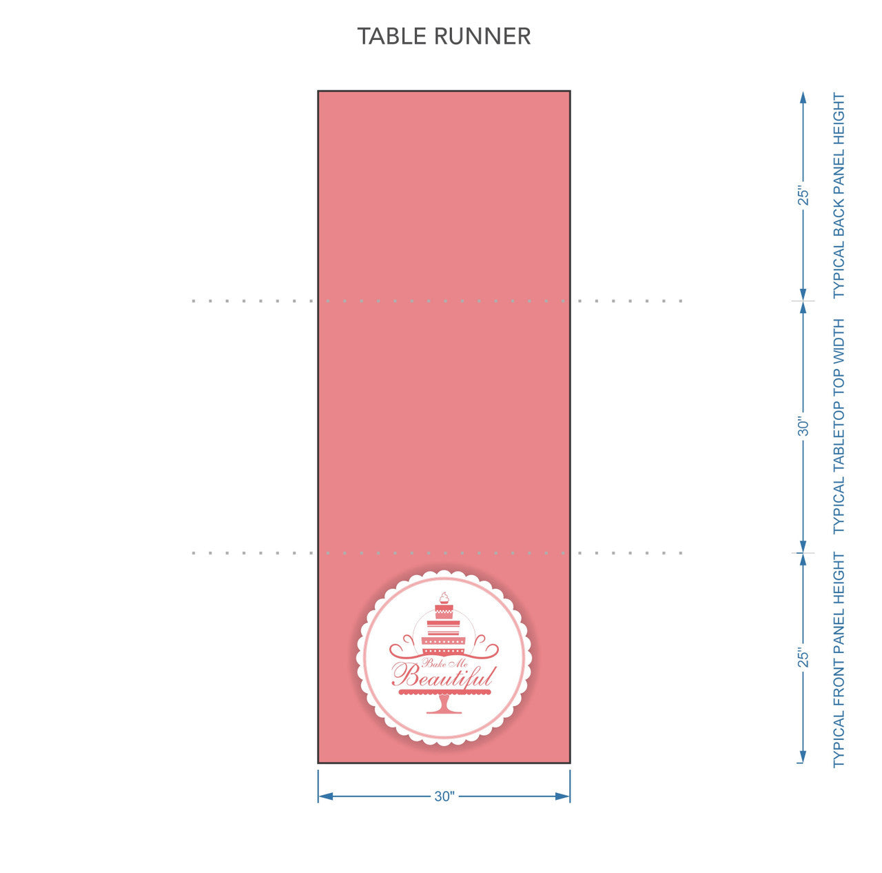Custom Table Runner - Bake Me Beautiful