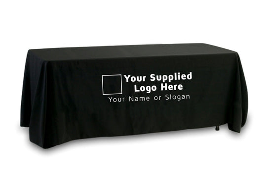 Your Supplied Logo Premium Tablecloth (Single Color Logo) 1