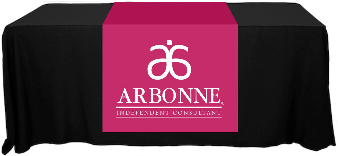 Arbonne Full Color Table Runner - 30" x 80" - Old Logo