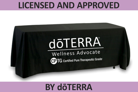doTERRA Tablecloth - CPTG Feature -  Large Single Color Logo - Approved Licensed Product!