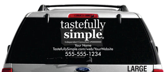 Tastefully Simple Vehicle Decal - Single Color