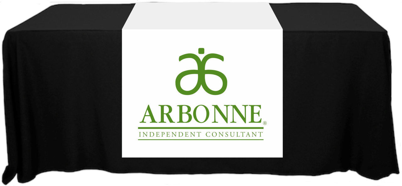 Arbonne Full Color Table Runner - 30" x 80" - Old Logo