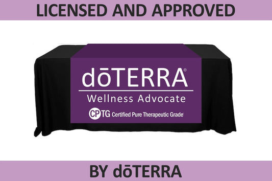 doTERRA Table Runner with CPTG Feature - Non-Personalized - 48" x 80"