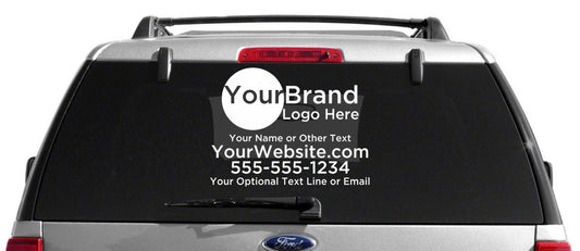 Provide Your Own Logo Custom Vehicle Decal - Single Color