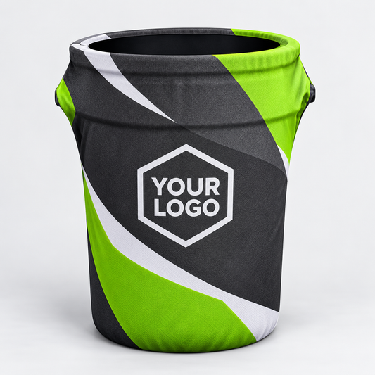 Custom Printed Spandex Trash Can Cover