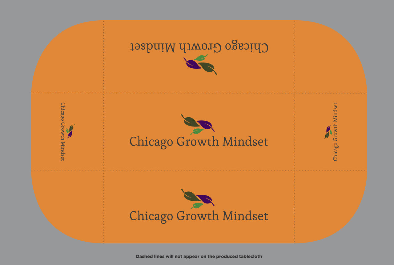 Custom Tablecloth - Chicago Growth Mindset - 6ft