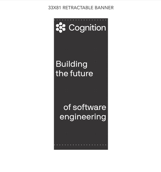 Custom Retractable Banner - Cognition Building The Future