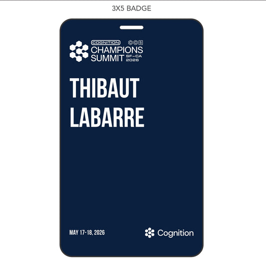 Custom Name Badges - Cognition Champions Summit