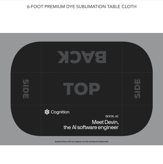 Custom Premium Tablecloth - Cognition Meet Devin